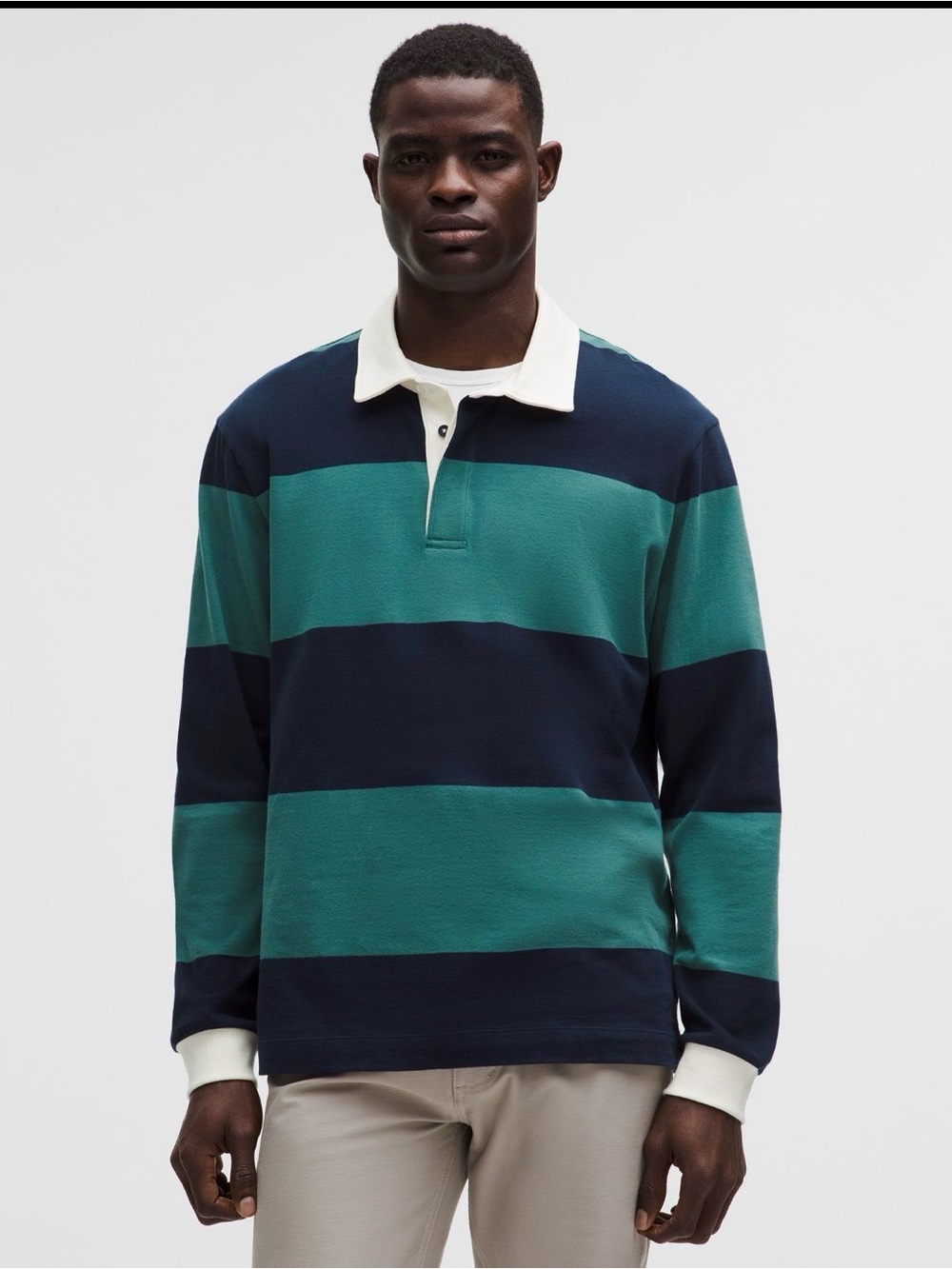 Lululemon Long Sleeve Cotton Rugby Shirt Retail $118